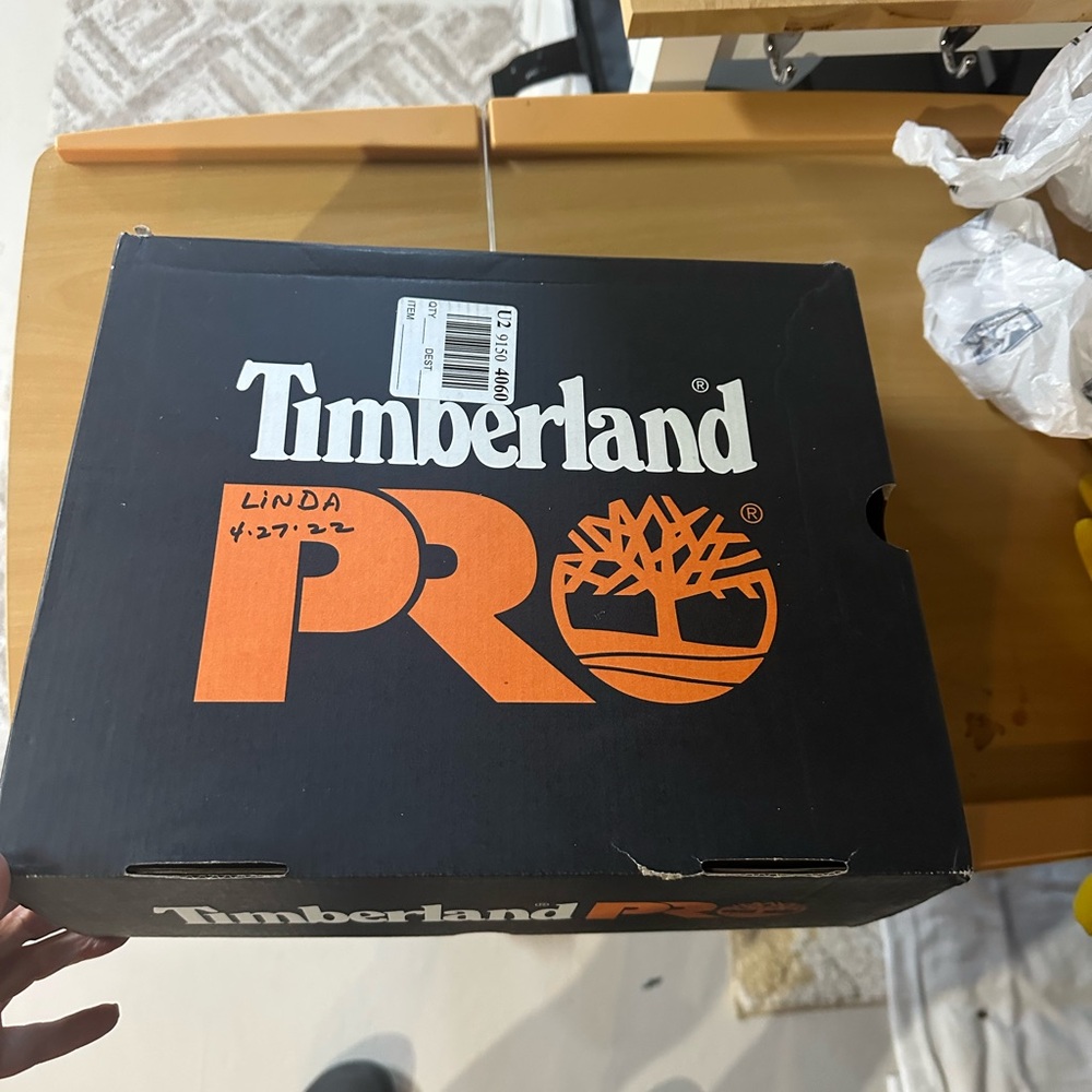 Timberland PRO Men's Tan Leather Boots - Picture 4 of 10
